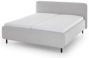 Letto matrimoniale imbottito grigio chiaro rete non inclusa 140x200 cm Primo – Meise Möbel
