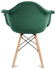 SET 2x Sedia da pranzo NEREA 80x60,5 cm verde/faggio