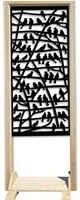 BIRDS - Separ - Paravento modulabile - 70x190cm - in Legno e PVC Colore: nero