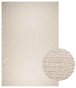 Tappeto Zızur Crema 240x340 Cm Aspetto Iuta Interni Ed Esterni /