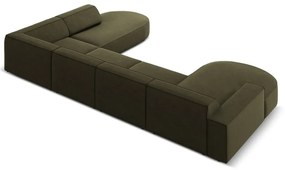 Divano angolare in velluto verde (angolo destro) Jodie - Micadoni Home