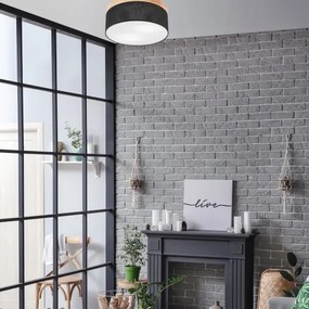 Brilagi - LED Plafoniera BELLADONNA 2xE27/15W/230V nero/pino