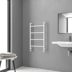 Kamalu - termoarredo scaldasalviette 900x560mm colore bianco opaco kam-d6009b