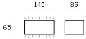 Box lampada parete bi-emissione