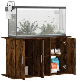 Supporto acquario 101x41x58 cm in legno multistrato rovere fumo