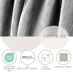 Letto matrimoniale imbottito grigio chiaro con spazio contenitivo e rete 180x200 cm Mija - Maison de Rêve