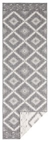 Tappeto da esterno grigio e crema , 80 x 250 cm Malibu - NORTHRUGS