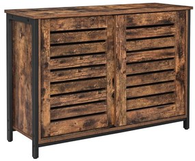 Armadietto con porte scorrevoli FIRA marrone/nero