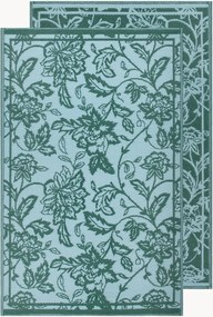 Tappeto piatto outdoor in jacquard reversibile Anemone