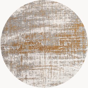 Tappeto rotondo jacquard lavabile da interno-esterno Griff