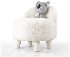 Poltrona per bambini bianca in tessuto bouclé Moouv - Artie