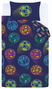 Biancheria da letto singola per bambini 135x200 cm Bright Football - Catherine Lansfield
