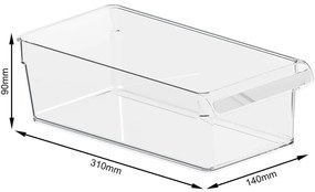 Organizer da frigo in plastica Loft - Rotho