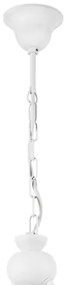 Lampadario a sospensione con catena RETRO 2xE27/60W/230V bianco opaco