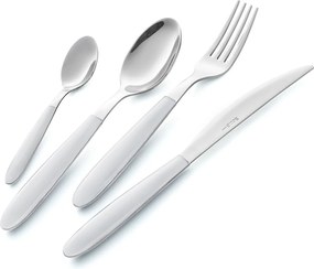 Servizio Set di Posate 24 pezzi in Acciaio Inox Eme Vero Bianco 19...