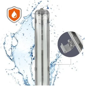 Corpo illuminante tecnico LED per tubi T8 2xG13/18W/230V 4000K IP65 127 cm