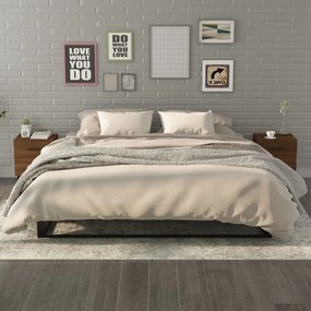 Comodini 2 Pz İn Rovere Marrone 40x35x47,5 Cm /