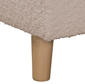 Divano angolare beige in tessuto bouclé (angolo destro) Ariella - Ropez