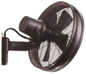 Lucci air 213125 - Ventilatore da parete BREEZE 55W/230V nero/marrone + tc