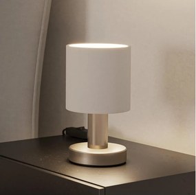 Eglo 31841 - Lampada da tavolo MONTETTO 1xE14/40W/230V bianca/cromo opaco