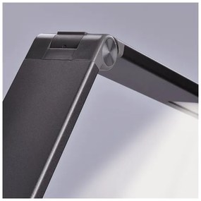 Solight WO55-G - Lampada da tavolo LED dimmerabile con caricatore wireless LED/10W/100-240V grigia