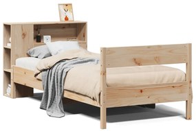 Letto libreria senza materasso 100x200 cm in legno di pino