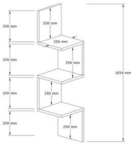 Mensola NUVIA bianca