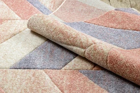 Tappeto FEEL 5673/17931 a spina di pesce beige/terracotta/violet