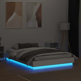 Giroletto con Luci LED Bianco 135x190 cm