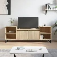 Mobile Porta TV Rovere Sonoma 160x35x55 cm Legno Multistratocod mxl 78793