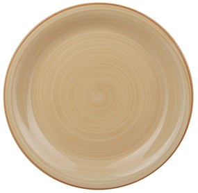 Piatto piano ceramica 26,5 cm marrone Mirage