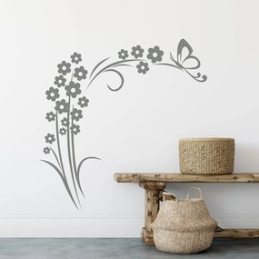 Adesivi murali - Farfalla sul fiore | Inspio