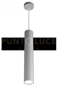 Shape sospensione tubo h.50 1 luce grigio 1143-s50-gr