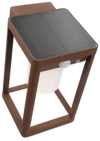 Applique da parete Solare con Sensore Movimento Corten IP54 serie Vimo Colore Bianco Naturale 4.000K