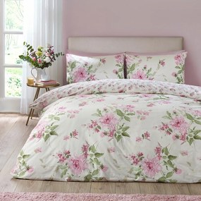 Set copripiumino e federa per letto matrimoniale 3 pezzi 200x200 cm Avebury Floral – Catherine Lansfield