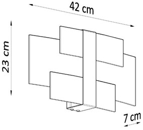 Lampada da parete bianca Marett - Sollux