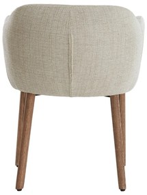 Set di sedie da pranzo beige in imbottito con braccioli 2 pz Blaine – Light &amp; Living