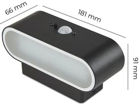 Applique solare a LED con sensore SOLARIS2 LED/2,5W/3,7V 4000K IP44