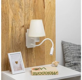 Brilagi - Applique a LED NUBILA 1xE27/25W/230V + LED/3W bianco/color crema