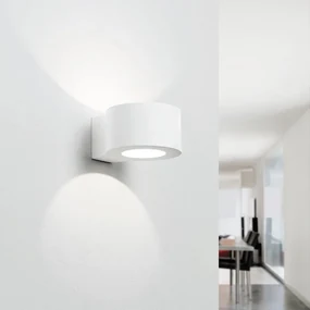 Applique LED design Dolopia bianco IP20, luce bianco caldo 270 lumen, TECNICO