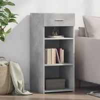 Credenza Grigio Cemento 40x42,5x93 cm in Legno Multistrato 846316