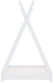 Giroletto per bambini bianco in massello di pino 80x160 cm