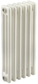Radiatore acqua calda EQUATION Comby in acciaio 3 colonne, 6 elementi, interasse 535 mm, bianco