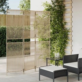 Divisorio Per Ambienti A 3 Pannelli Beige İn Polyrattan /