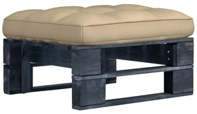 Ottomana Da Giardino Pallet İn Legno Di Pino Impregnato Nero /