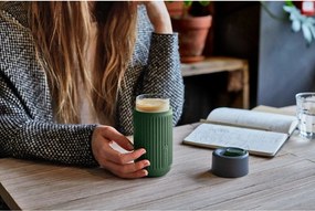 Tazza da viaggio verde in vetro 340 ml – Black + Blum