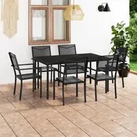 Set da Pranzo da Giardino 7 pz in Acciaio cod mxl 35209