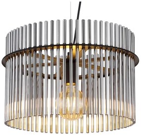 Globo 15698H - Lampadario a sospensione con filo GORLEY 1xE27/60W/230V diametro 40 cm nero