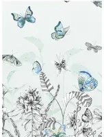 Designers Guild Carta da parati panoramica Papillons - Eau De Nil