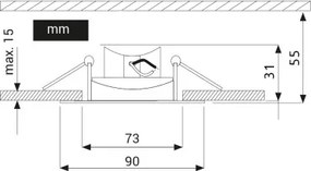 Lampada LED da incasso EYE LED/5W/230V 3000K